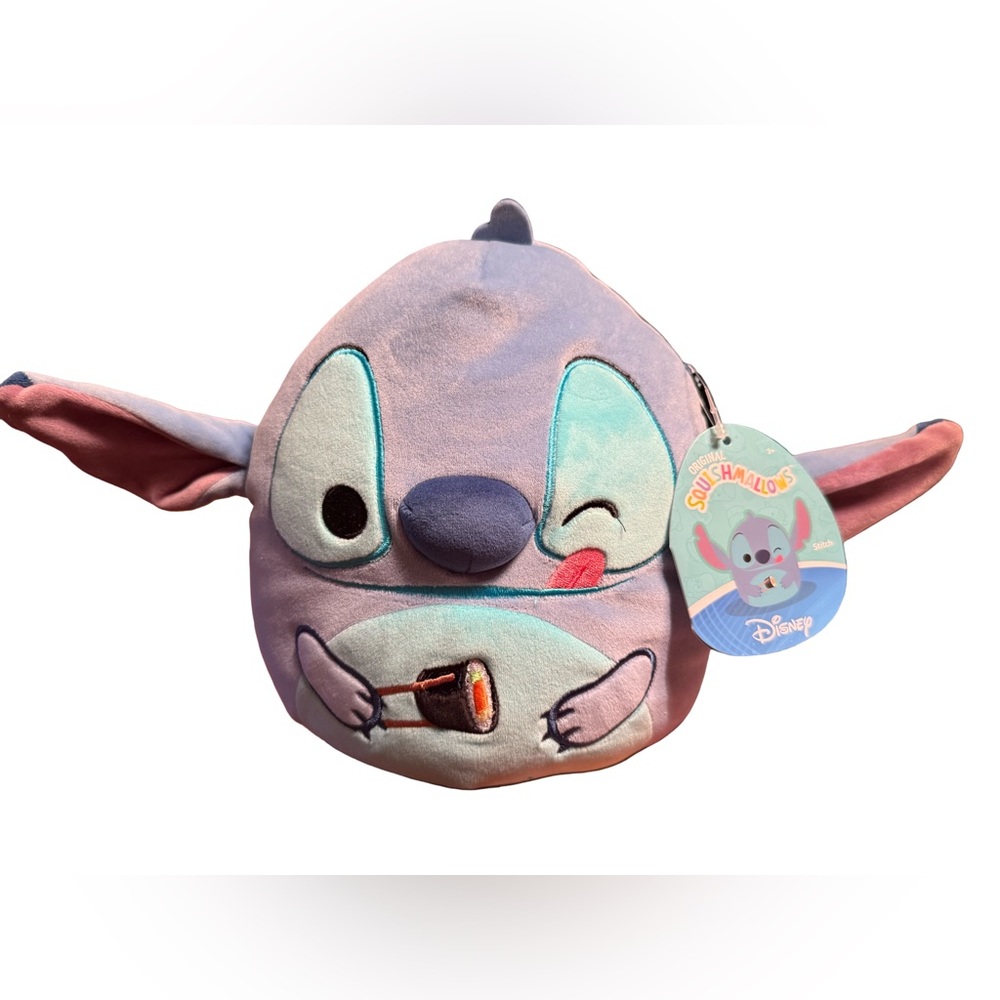 Squishmallows Disney Stitch NWT Blue & Green 8” Plush Duo & Stitch Canvas Print - Picture 5 of 9